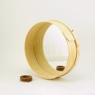 Round wooden mirror M