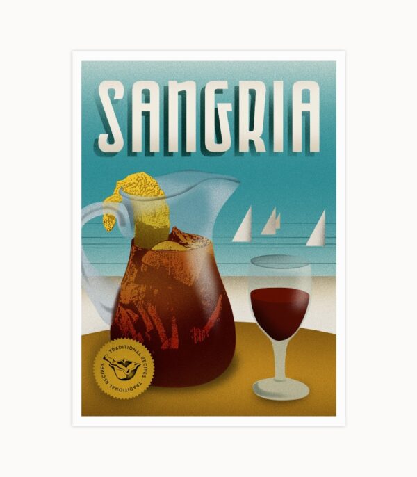 Pósters recetas sangria - Casa Atlântica