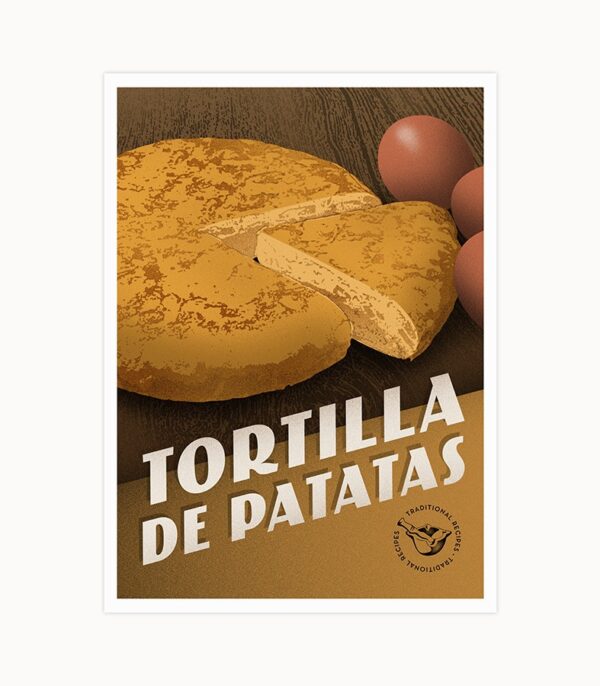 Affiches de Recettes Tortilla de Patatas - Casa Atlântica