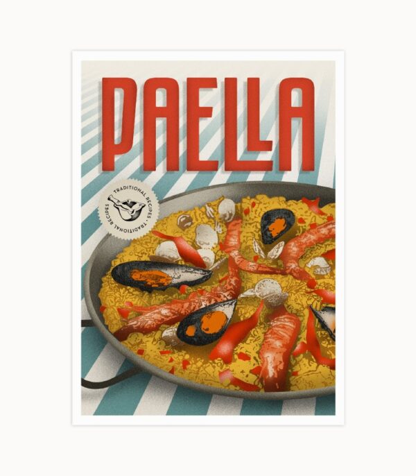 Affiches de Recettes Paella - Casa Atlântica